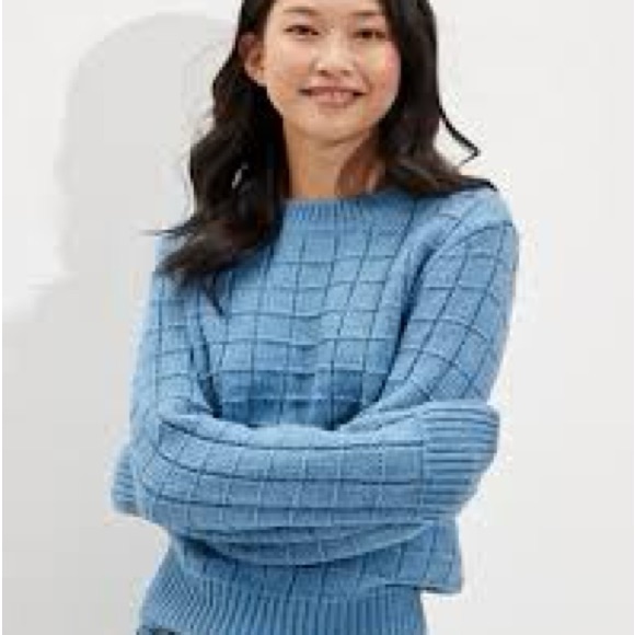 2 For $22 American Eagle Outfitters Blue Knit Sweater